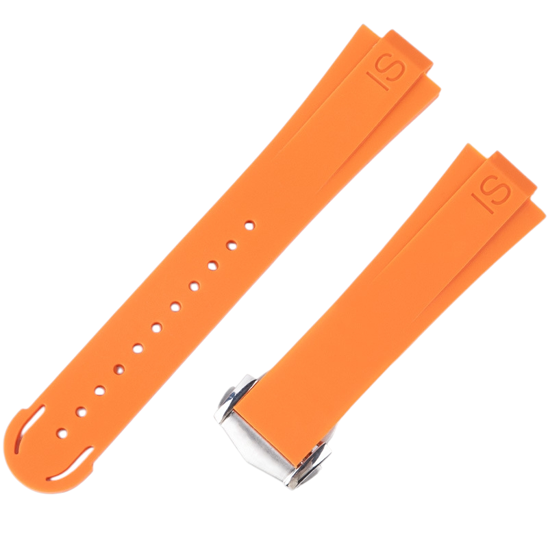 White Smoke Replacement Strap for Oris Divers Seventy-Five - Aquis 7730 Series - Bespoke Convex Interface Silicone - Aethelgard