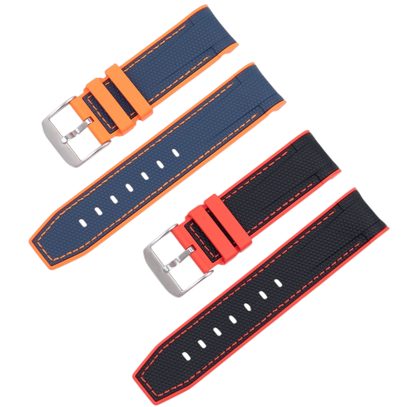 White Smoke Replacement Strap for Tudor Heritage Black Bay Bronze M79250 - Soft-Touch Liquid Silicone Rubber - Aethelgard Atelier