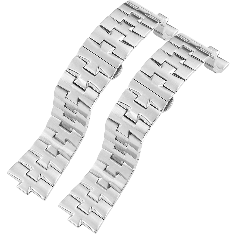 White Smoke Replacement Steel Strap for Vacheron Constantin Overseas 47660-000G-9829 Series - Architectural Solid 316L Stainless Steel - Aethelgard