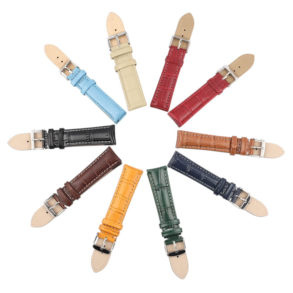 White Smoke Handmade Handmade Bamboo Grain Calfskin Watch Strap for Rolex, Omega, Seiko, IWC, Tudor, Hamilton, Cartier, Panerai, Patek Philippe, Breitling - Quick-Release Exotic Pattern Series - 18mm 20mm 22mm 24mm 26mm - Aethelgard