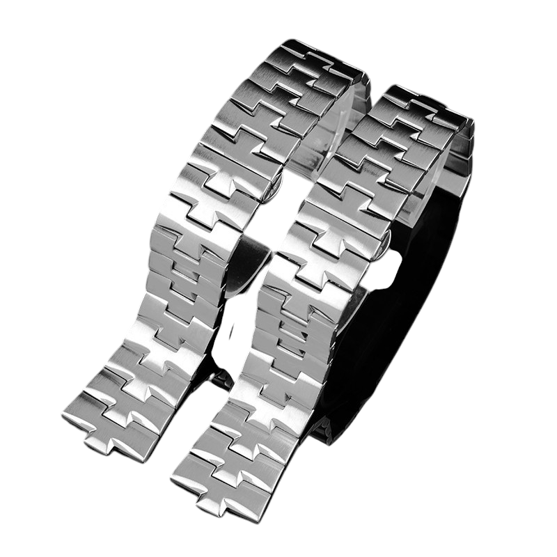 White Smoke Replacement Steel Strap for Vacheron Constantin Overseas 47660-000G-9829 Series - Architectural Solid 316L Stainless Steel - Aethelgard