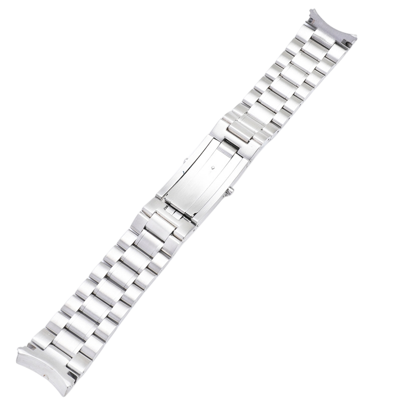 White Smoke Replacement Strap for Omega Seamaster 300 - 600 - Planet Ocean - Speedmaster - Solid Link 316L Surgical Grade Steel - Aethelgard Atelier