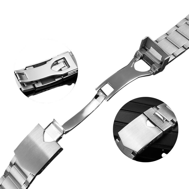 White Smoke Replacement Strap for Tudor Heritage Black Bay - Fifty-Eight - Solid Core 316L Stainless Steel Link - Aethelgard Atelier
