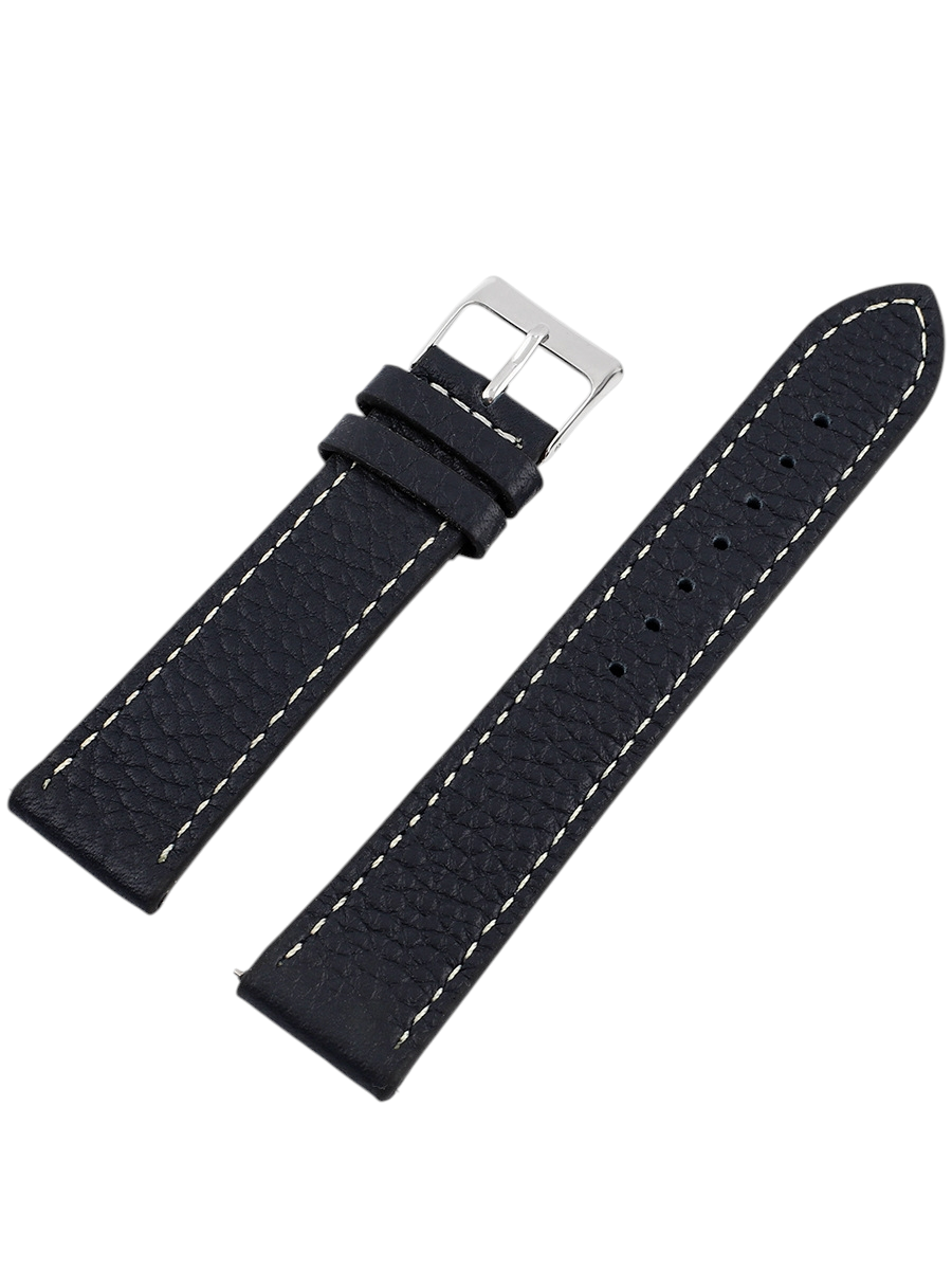 White Smoke Handmade Classic Lychee Pattern Calfskin Watch Strap for Rolex, Omega, Seiko, IWC, Tudor, Hamilton, Cartier, Panerai, Patek Philippe, Breitling - Precision Quick-Release Switch-Pin Series - 18mm 20mm 22mm 24mm 26mm - Aethelgard