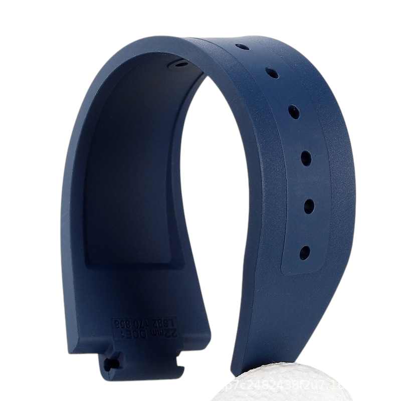 White Smoke Replacement Strap for Longines Conquest - HydroConquest L3.835 - Premium FKM Fluorine Rubber - Aethelgard