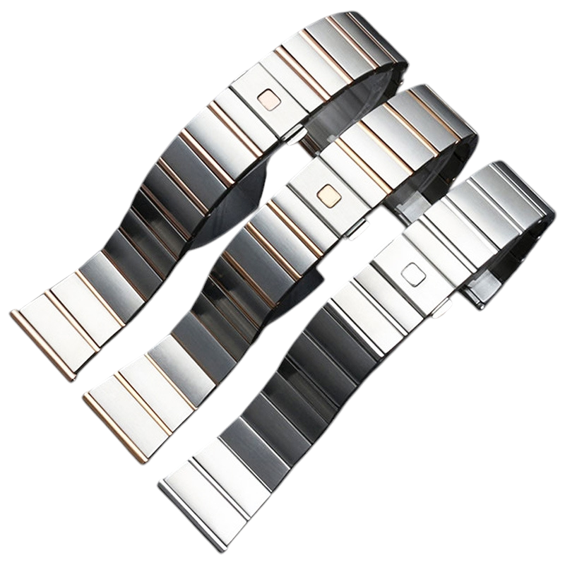 White Smoke Replacement Steel Strap for Omega Constellation - Double Eagle - 17mm-18mm-25mm - Aethelgard