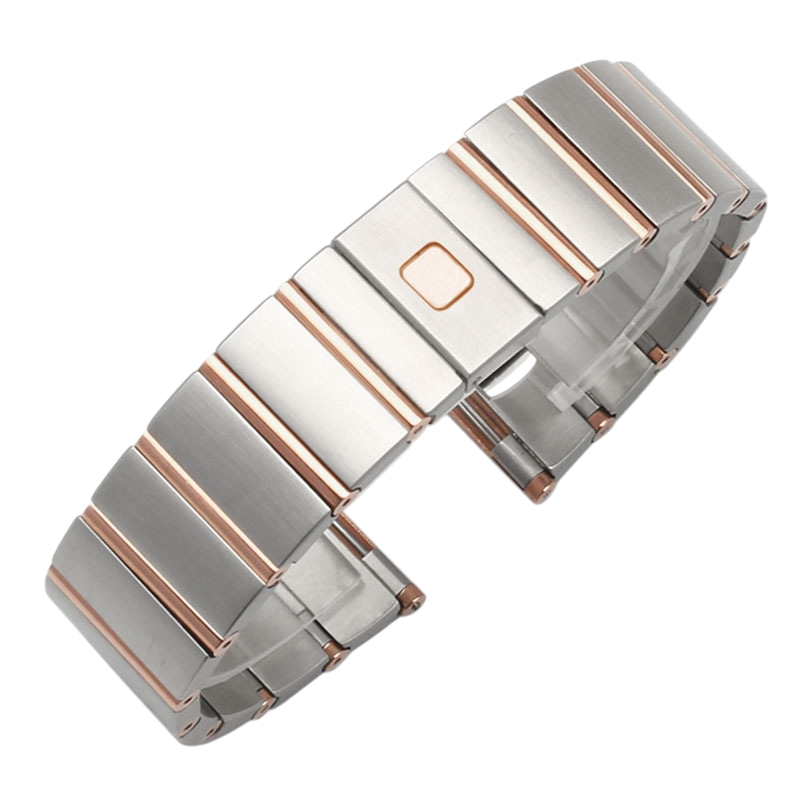 White Smoke Replacement Steel Strap for Omega Constellation - Double Eagle - 17mm-18mm-25mm - Aethelgard
