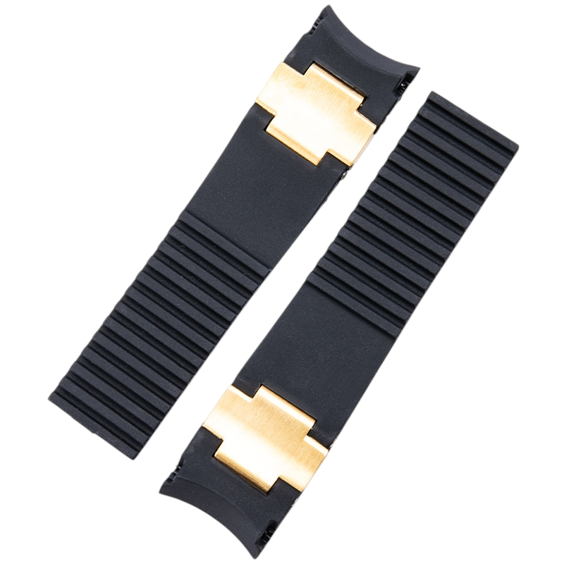 White Smoke Replacement Strap for Ulysse Nardin 263 Marine Chronometer Series - Arc-Interface Marine Silicone - Aethelgard Atelier