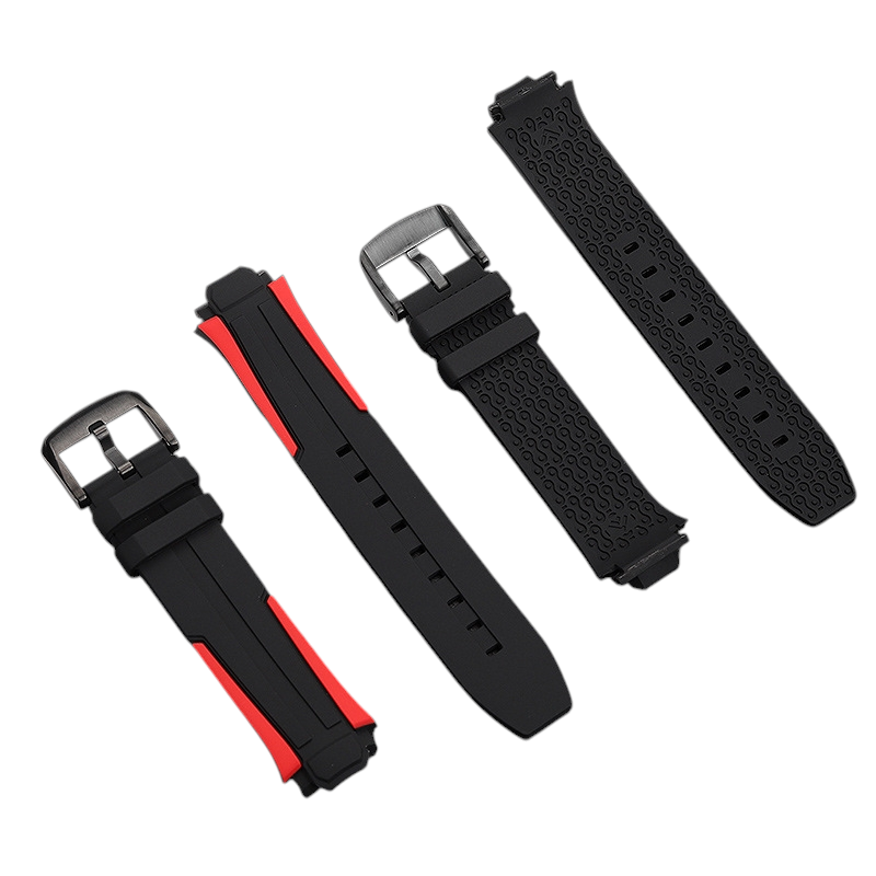 White Smoke Replacement Strap for Tissot T-Race Cycling Special Edition T111.417 - Performance Racing Silicone Rubber - Aethelgard