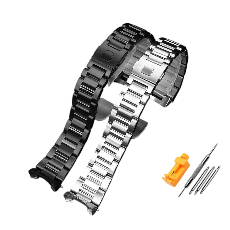 White Smoke Replacement Strap for TAG Heuer Aquaracer WAY201A - F1 Sports Series | 316L Surgical Grade Solid Stainless Steel | Aethelgard Atelier