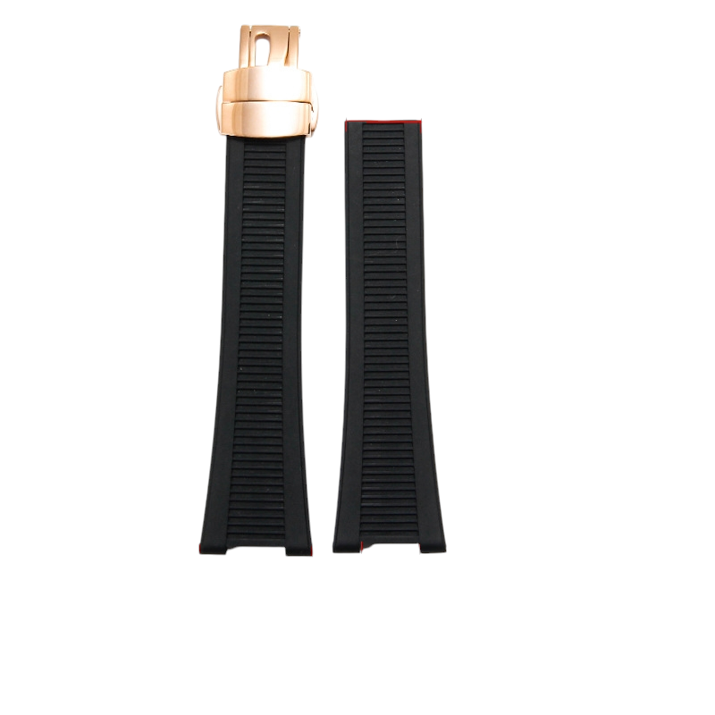 White Smoke Replacement Strap for Patek Philippe Nautilus 5711 - 5712 - 5726 - 5980 Rubber - Integrated FKM Performance Fluororubber - Aethelgard Atelier