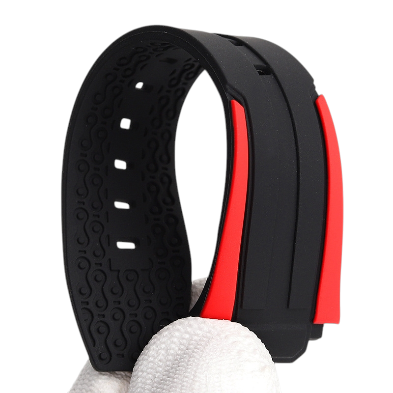 Black Replacement Strap for Tissot T-Race Cycling Special Edition T111.417 - Performance Racing Silicone Rubber - Aethelgard