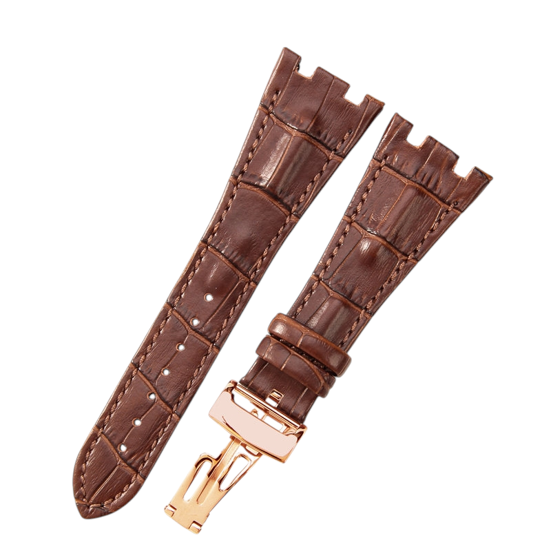 White Smoke Replacement Strap for Audemars Piguet Royal Oak Offshore 15710 - 15703 - 26470 - Premium Full-Grain Performance Leather - Aethelgard Atelier