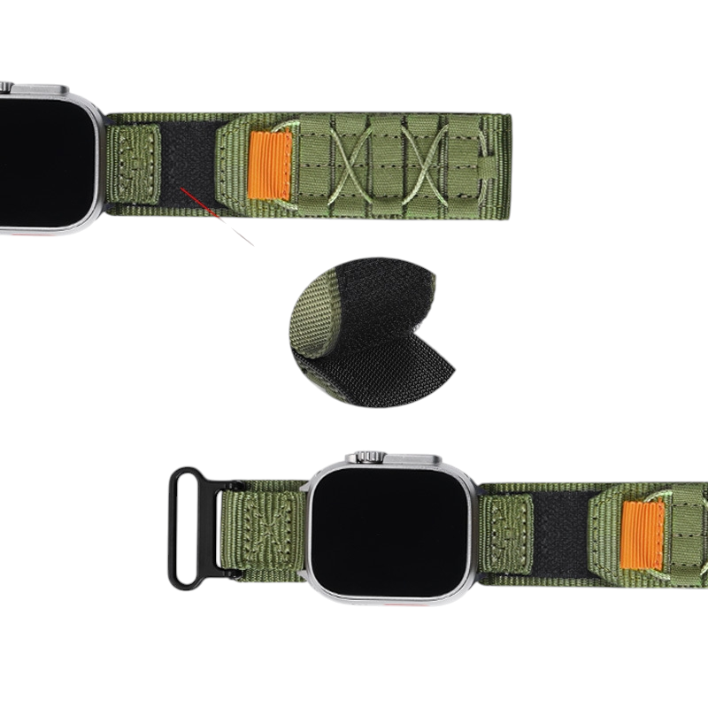 Rugged Nylon Sport Loop - Breathable Velcro Strap for Apple Watch Ultra 2/1