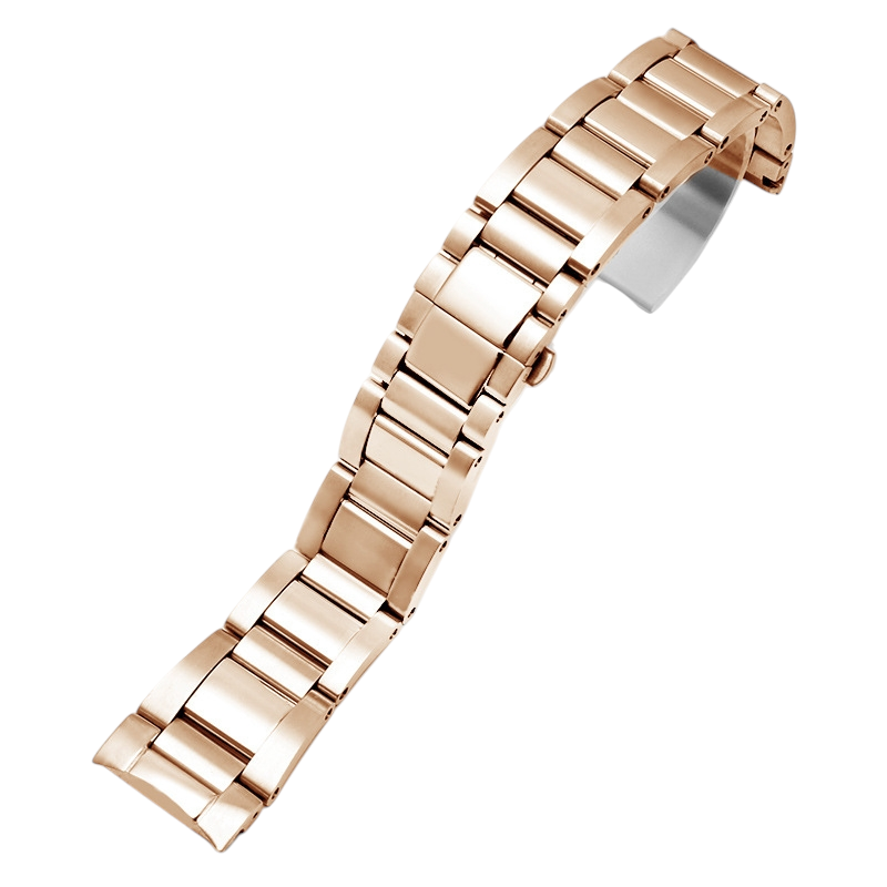 White Smoke Replacement Steel Strap for Cartier Calibre de Cartier W71000 Series - Premium Solid 316L Stainless Steel - Aethelgard