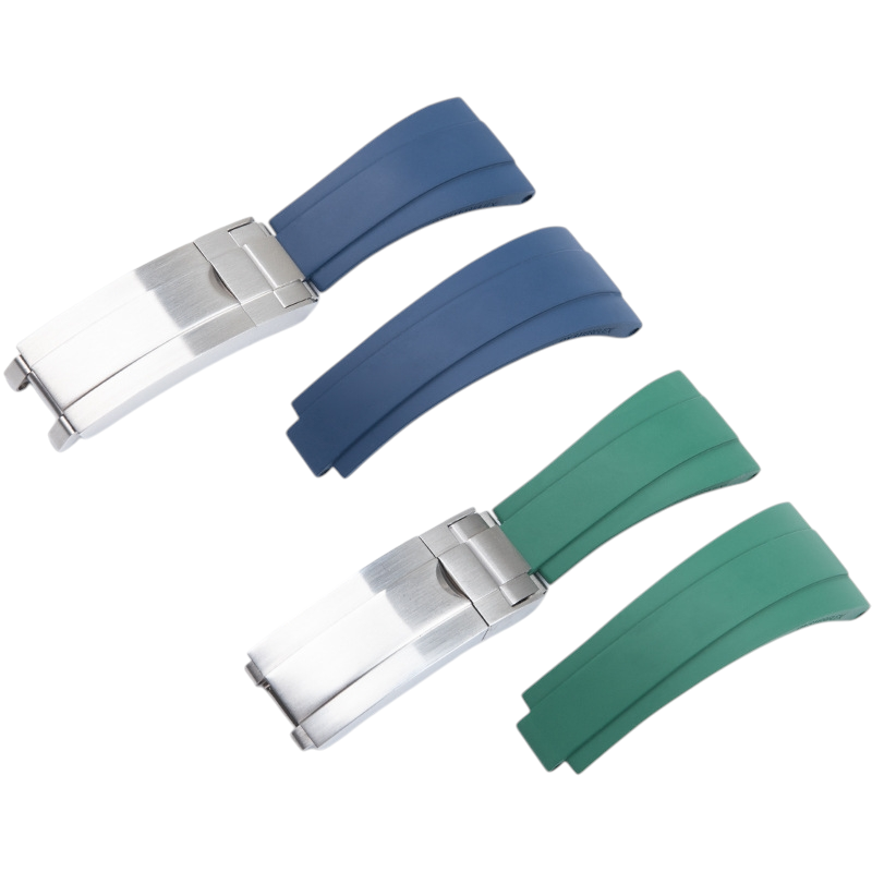 White Smoke Replacement Strap for Rolex Daytona - Submariner - GMT - Yacht-Master - Steel-Reinforced FKM Fluorine Rubber - Aethelgard
