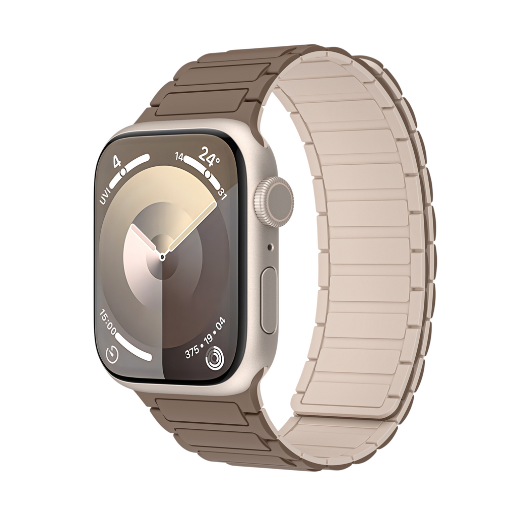 Duo-Tone Magnetic Silicone Sport Strap for Apple Watch Series 11/10/9