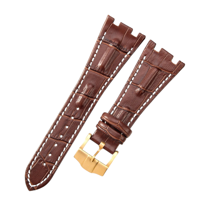 White Smoke Replacement Strap for Audemars Piguet Royal Oak Offshore 15710 - 15703 - 26470 - Premium Full-Grain Performance Leather - Aethelgard Atelier