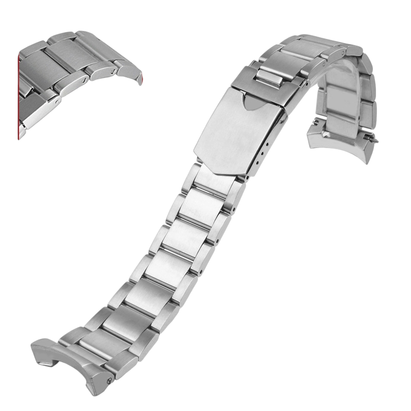 White Smoke Replacement Steel Strap for Tudor Black Bay 1958 Heritage 79200R - High-Grade Solid Steel Link - Aethelgard Atelier