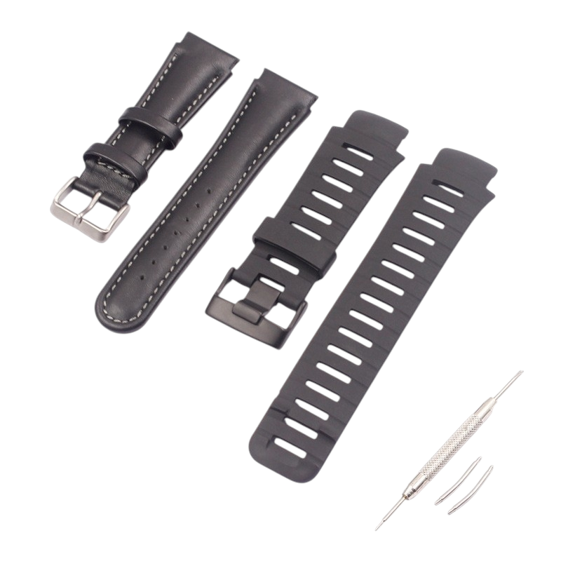 White Smoke Replacement Strap for Suunto X-Lander - Spartan - Landis Series - Premium Genuine Heritage Leather - Aethelgard Atelier