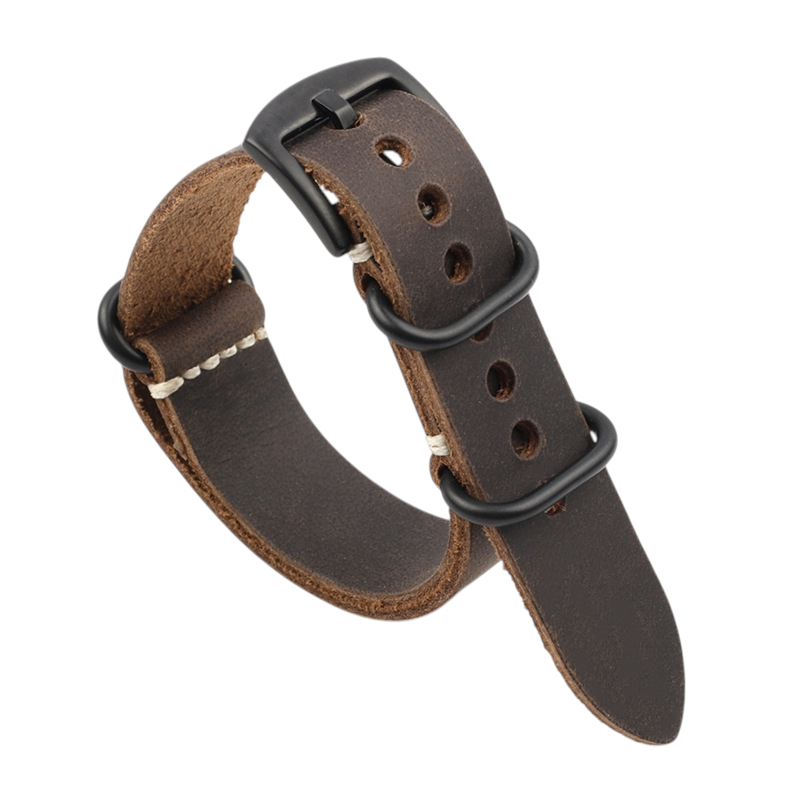 White Smoke Handmade Tectonic Cracked Earth Strap for Rolex, Omega, Seiko, IWC, Tudor, Hamilton, Cartier, Panerai, Breitling, Patek Philippe - Deep Texture Single-Pass Series - 18mm 20mm 22mm 24mm - Aethelgard