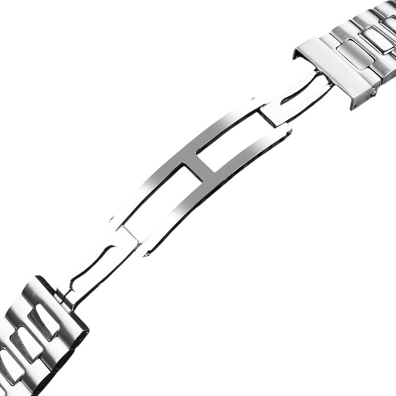 White Smoke Replacement Steel Strap for Patek Philippe Nautilus 5711 - 5712 Series - Premium Notched Solid Stainless Steel - Aethelgard