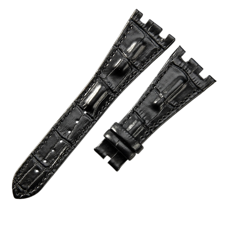 White Smoke Replacement Strap for Audemars Piguet Royal Oak Offshore 15710 - 15703 - 26470 - Premium Full-Grain Performance Leather - Aethelgard Atelier