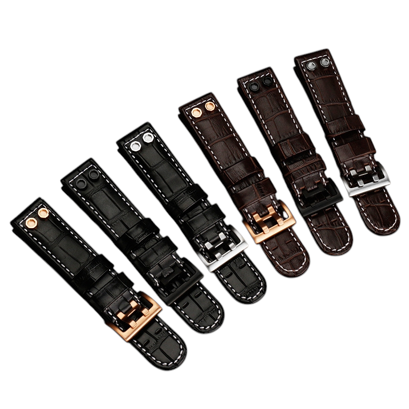 White Smoke Replacement Strap for Hamilton Khaki Navy H78696393-H78626583 - Premium Genuine Heritage Cowhide Leather - Aethelgard