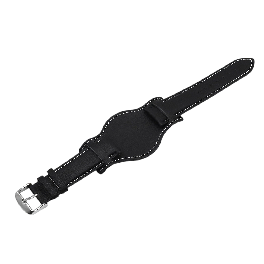 White Smoke Handmade Classic 70s BUND Pilot Base Strap for Rolex, Omega, Seiko, IWC, Tudor, Hamilton, Cartier, Panerai, Breitling, Patek Philippe - Anti-Allergy Protective Pad Series - 18mm 20mm 22mm 24mm - Aethelgard