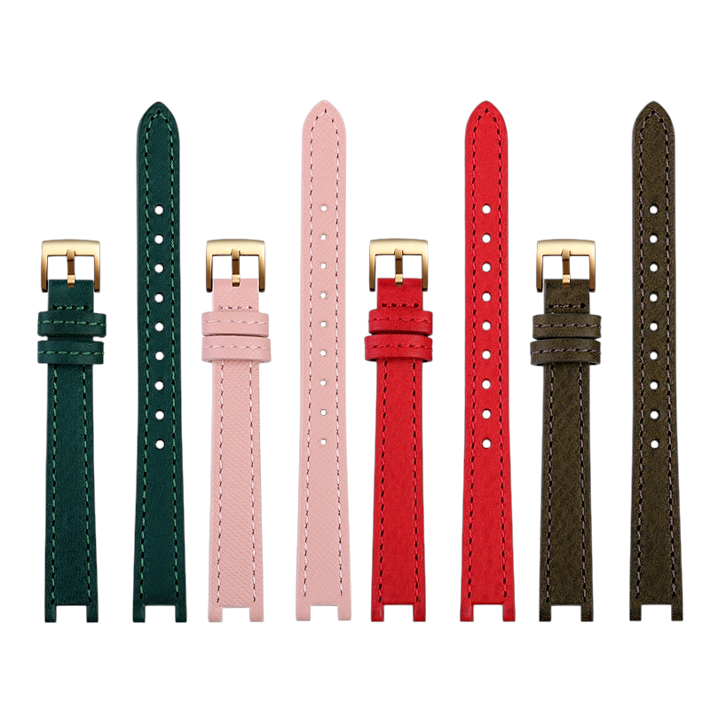 White Smoke Replacement Strap for Coach Park Series 14503534 - Fashion-Forward Notched Genuine Leather - Aethelgard