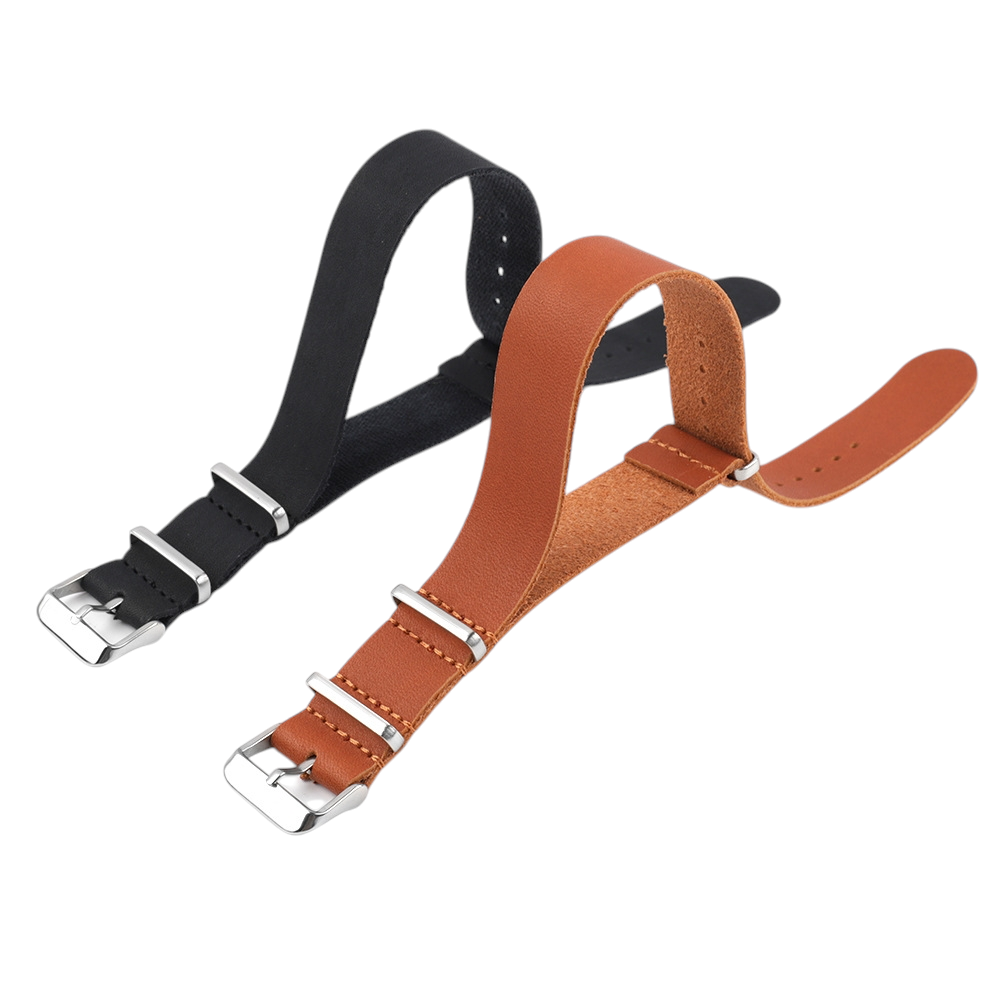 White Smoke Handmade Smooth Double-Sided Long Strap Watch Strap for Rolex, Omega, Seiko, IWC, Tudor, Hamilton, Cartier, Panerai, Patek Philippe, Breitling - Artisan Single-Pass Heritage Edition - 18mm 20mm 22mm 24mm 26mm - Aethelgard