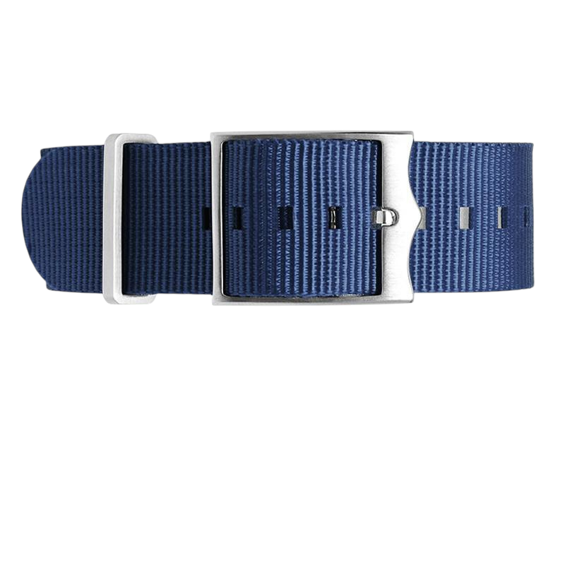 Dark Slate Blue Replacement Strap for Tudor Black Bay 79733N - 79230 - Pelagos 25600 - Military-Grade Woven Nylon and Canvas - Aethelgard Atelier