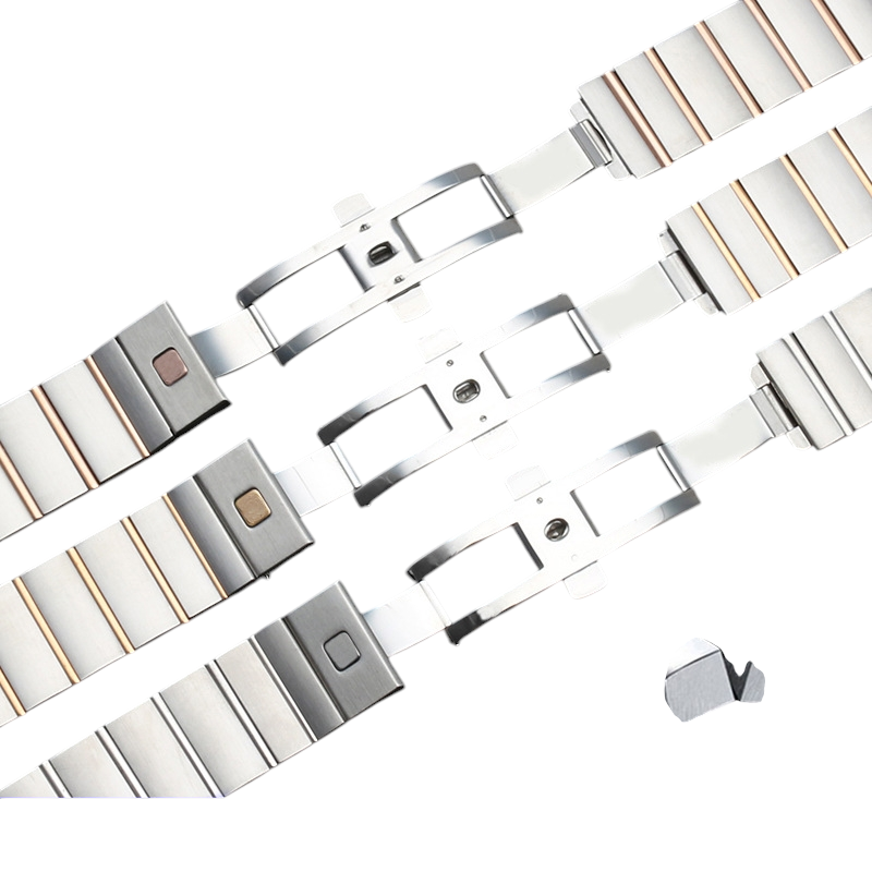 White Smoke Replacement Steel Strap for Omega Constellation - Double Eagle - 17mm-18mm-25mm - Aethelgard
