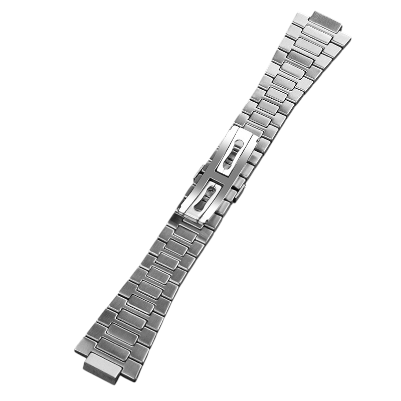 White Smoke Replacement Steel Strap for Patek Philippe Nautilus 5711 - 5712 Series - Premium Notched Solid Stainless Steel - Aethelgard