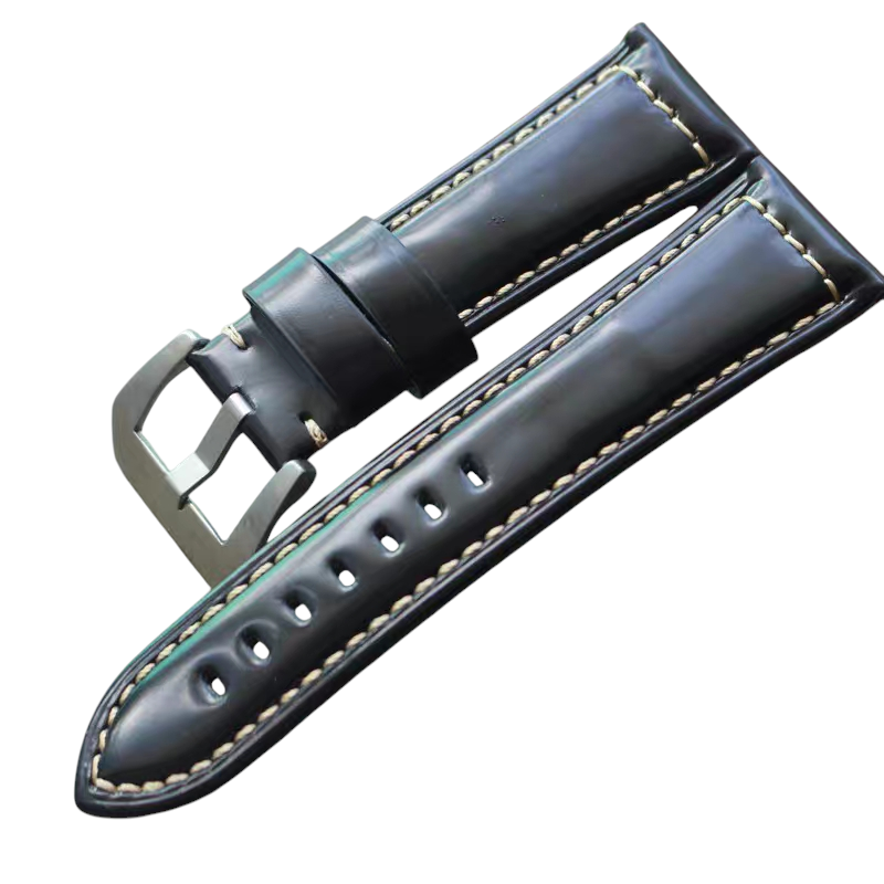 White Smoke Handmade Universal Artisan Cowhide Edition Watch Strap for Mido, Panerai, Seiko, Tissot - Bespoke Multi-Brand Series - 18mm 20mm 22mm 24mm - Aethelgard