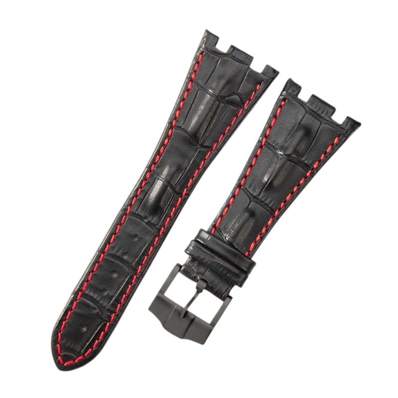 White Smoke Replacement Strap for Audemars Piguet Royal Oak Offshore 15710 - 15703 - 26470 - Premium Full-Grain Performance Leather - Aethelgard Atelier