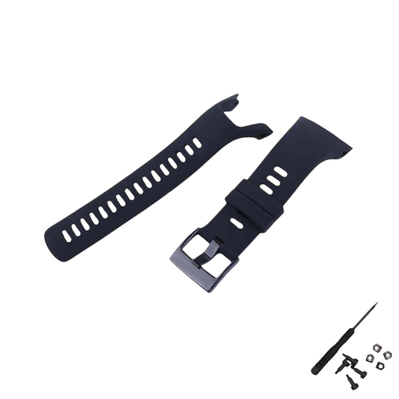 White Smoke Replacement Strap for Suunto Spartan Trainer Wrist HR - Soft-Touch High-Friction Silicone - Aethelgard Atelier