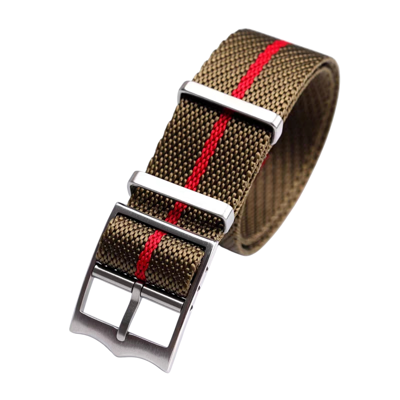 Handmade British Marine-Nationale Canvas Watch Strap for Tudor Black Bay, IWC, Omega - MN Parachute Series - 18mm 20mm 22mm 24mm - Aethelgard