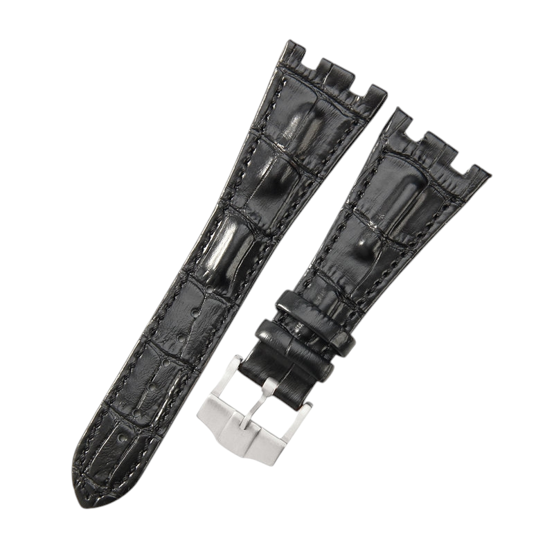 White Smoke Replacement Strap for Audemars Piguet Royal Oak Offshore 15710 - 15703 - 26470 - Premium Full-Grain Performance Leather - Aethelgard Atelier