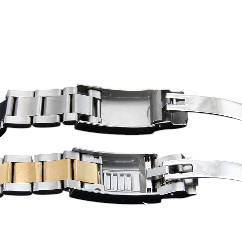 White Smoke Replacement Strap for Rolex Submariner - GMT-Master II Glidelock 20mm-21mm - Oyster-Style Solid Stainless Steel - Aethelgard Atelier