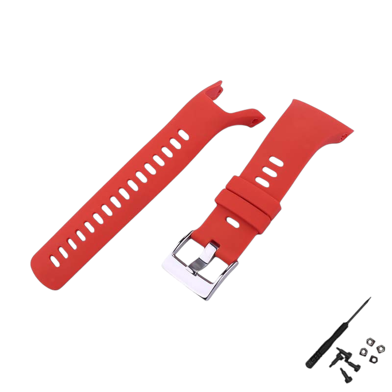 White Smoke Replacement Strap for Suunto Spartan Trainer Wrist HR - Soft-Touch High-Friction Silicone - Aethelgard Atelier