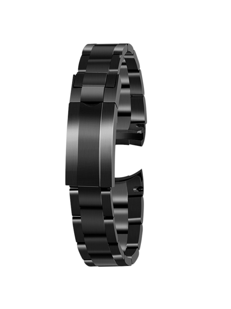 Black Replacement Strap for Rolex Submariner - Daytona Professional Series - Zero-Gap Solid 316L Stainless Steel - Aethelgard