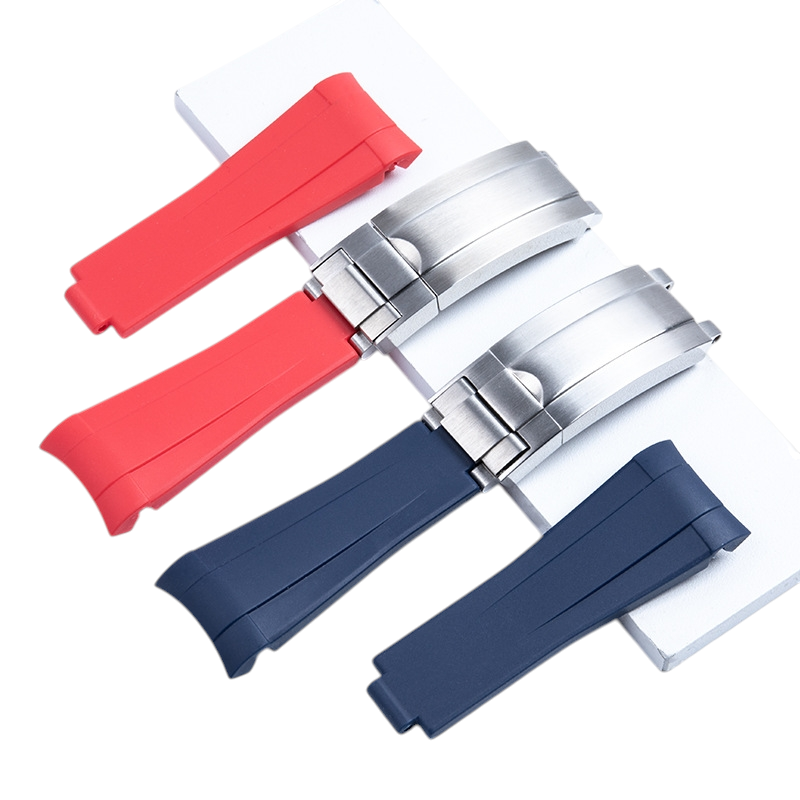 White Smoke Replacement Strap for Rolex Yacht-Master - GMT-Master II - Submariner Short Edition - Performance Soft-Touch Silicone - Aethelgard