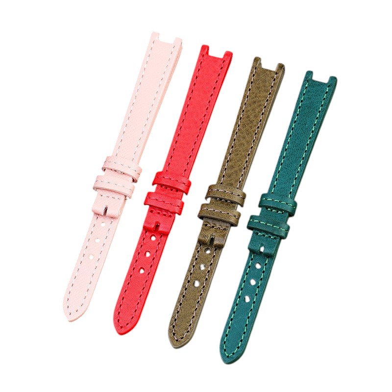White Smoke Replacement Strap for Coach Park Series 14503534 - Fashion-Forward Notched Genuine Leather - Aethelgard