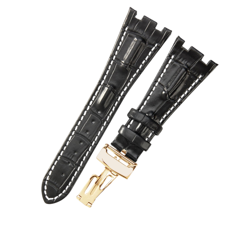 White Smoke Replacement Strap for Audemars Piguet Royal Oak Offshore 15710 - 15703 - 26470 - Premium Full-Grain Performance Leather - Aethelgard Atelier