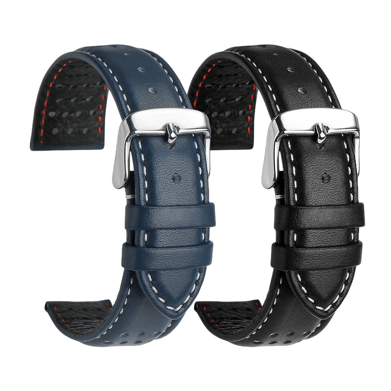 White Smoke Replacement Strap for Omega Speedmaster Panda 310.32.42.50 - Premium Full-Grain Heritage Leather - Aethelgard