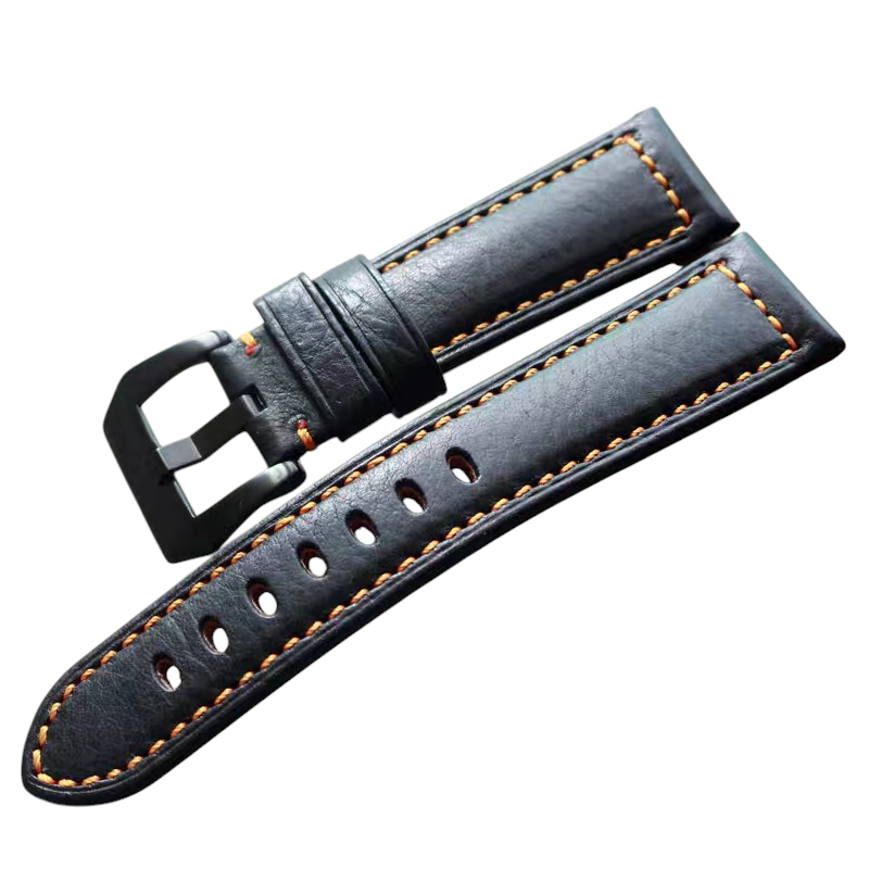 White Smoke Handmade Universal Artisan Cowhide Edition Watch Strap for Mido, Panerai, Seiko, Tissot - Bespoke Multi-Brand Series - 18mm 20mm 22mm 24mm - Aethelgard
