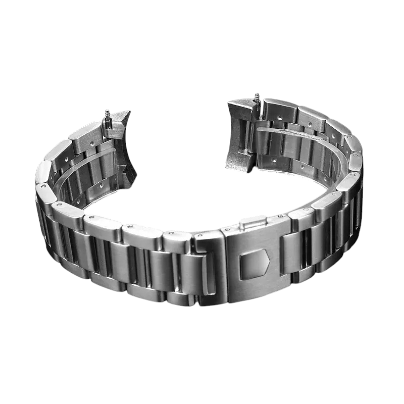 White Smoke Replacement Strap for TAG Heuer Aquaracer WAY201A / F1 | 316L Surgical Grade Stainless Steel | Aethelgard Atelier
