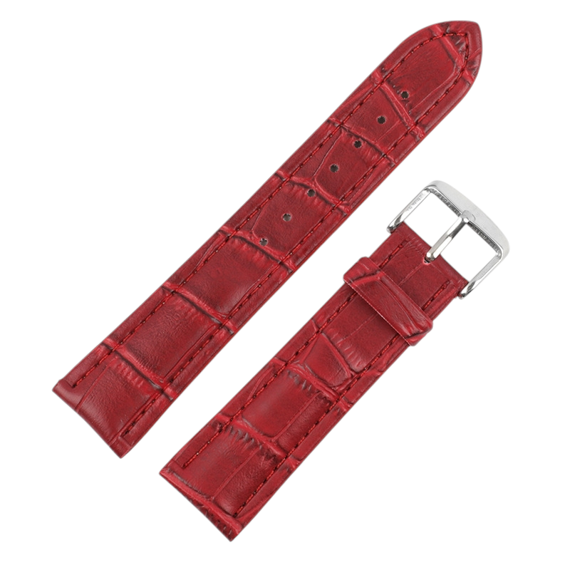 White Smoke Handmade Handmade Bamboo Grain Calfskin Watch Strap for Rolex, Omega, Seiko, IWC, Tudor, Hamilton, Cartier, Panerai, Patek Philippe, Breitling - Quick-Release Exotic Pattern Series - 18mm 20mm 22mm 24mm 26mm - Aethelgard