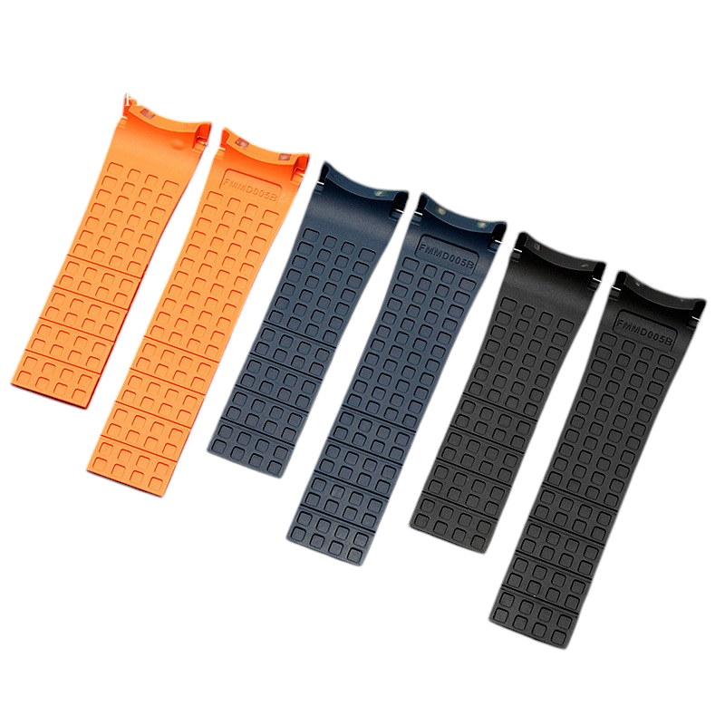 White Smoke Replacement Strap for Citizen - Mido Skyhawk - Multifort M005 - Arc-Interface Vulcanized Rubber - Aethelgard